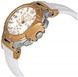 Tissot T-Race – Watch (Men’s Watch, Stainless Steel, Gold, Stainless Steel, Silicone, White)
