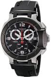 Tissot Men's 45mm Black Rubber Band Steel Case Anti Reflective Sapphire Swiss Quartz Watch T0484172705700
