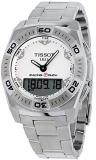 Tissot Men's 45mm Steel Bracelet & Case Swiss Quartz Silver-Tone Dial Watch ...