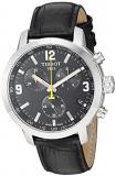 Tissot Men's 42mm Black Steel Bracelet Quartz Analog Watch T0554171605700