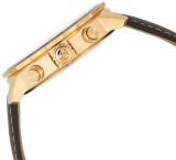 Tissot Unisex Brown Leather Band Gold Tone Steel Bracelet Swiss Quartz White Dial Watch T0954173603701