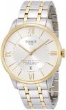 Tissot Men's T-Classic T099.408.22.038.00 Gold/Silver Stainless-Steel Swiss Quartz Dress Watch