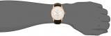 Tissot Men's 42mm Brown Genuine Leather Band Steel Case Automatic Silver-Tone Dial Watch T0994083603800