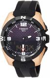 Tissot Men's 45mm Black Rubber Band Titanium Case Swiss Quartz Analogue-Digital Watch T091.420.47.207.00