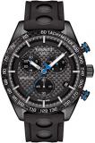 Tissot Men's 42mm Black Rubber Band Steel Case Sapphire Crystal Quartz Analog Watch T100.417.37.201.00