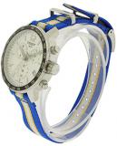 Tissot Men's 42mm Multicolor Nylon Band Steel Case Swiss Quartz Silver-Tone Dial Watch T095.417.17.037.15