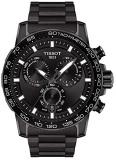 Tissot orologio Supersport Chrono 45,5mm Nero quarzo Acciaio finitura PVD Nero T125.617.33.051.00