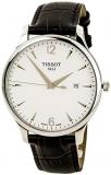 Tissot Tradition T0636101603700 42 Stainless Steel Case Brown Leather Men's Watch