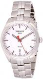 Tissot Men's Steel Bracelet &amp; Case Swiss Quartz Silver-Tone Dial Analog Watch T1014101103101