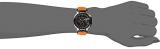 Tissot Women's 36mm Orange Rubber Band Steel Case Swiss Quartz Black Dial Chronograph Watch T0482172705700