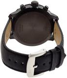 Tissot Men's 42mm Black Calfskin Band Steel Case Swiss Quartz Chronograph Watch T0954173605702
