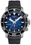 TISSOT Mens Chronograph Quartz Watch with Rubber Strap T1204171704100