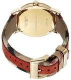 Burberry BU9016–Wristwatch Men's, Leather Strap Orange