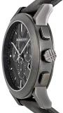 Burberry Black Dial Stainless Steel Leather Chrono Quartz Men's Watch BU9364