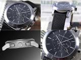 Burberry Men Unisex Women Watch The City SWISS LUXURY Round Stainless Steel Chronograph Grey Date Dial Black Fabric Watch