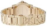 Burberry Unisex Swiss The City Light Gold-Tone Stainless Steel Bracelet Watch 26mm BU9227