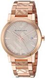 Ladies Burberry The City Engraved Check Watch BU9039