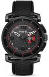 Diesel men's Quartz watch with black dial analogue display, one size, black (Renewed)