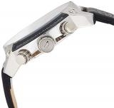 Diesel - Overflow Leather Strap Chrono Watch, Black/Silver