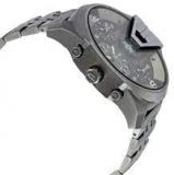Diesel Men's 'Uber Chief' Quartz Stainless Steel Casual Watch, Color:Grey Model: DZ7372