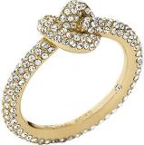 Michael Kors Ladies PVD Gold Plated Love Knot Ring Size O MKJ4208710-7