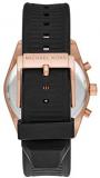MICHAEL KORS Unisex Adult Chronograph Quartz Watch with Silicone Strap MK8687