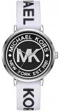 Michael Kors Women's Addyson Three-Hand Silver-Tone Alloy Watch MK2863