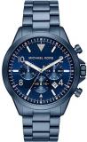 Michael Kors Gage -Chronograph Watch with Blue Tone Stainless Steel Strap for Men MK8829