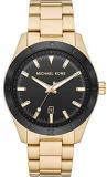 Michael Kors Layton Men's Three-Hand Gold-Tone Stainless Steel Watch MK8816