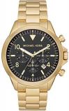 Michael Kors Gage -Chronograph Watch with Gold Tone Stainless Steel Strap for Me...