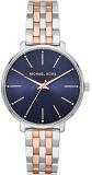 Michael Kors 32010161 Women's Watches Round Analogue Quartz One Size Silver/Blue Stainless Steel