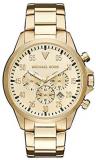 Michael Kors Gage - Men's 3-Hand Chronograph Watch Gold-Tone with Stainless Stee...