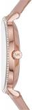 MICHAEL KORS Mini Pyper Rose Gold-Tone Watch and Slider Bracelet Set for Womans MK2888