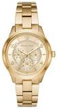 Michael Kors Women's Runway Quartz Watch with Stainless-Steel-Plated Strap, Gold