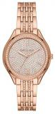 Michael Kors Mindy - Women's Rose Gold-Tone Pavé Glitz Watch - MK7085