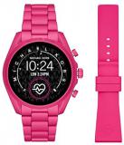 Michael Kors Touchscreen Smartwatch Gen 5 Bradshaw 2 with Aluminum case and Strap in hot Pink Tone MKT5099