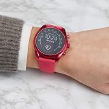Michael Kors Touchscreen Smartwatch Gen 5 Bradshaw 2 with Aluminum case and Strap in hot Pink Tone MKT5099