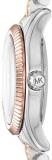 MICHAEL KORS MK3876 Petite Lexington Pavé Two-Tone Rose Gold & Silver Stainless Steel Women's Watch