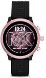 Michael Kors Access MKGO Pink-Tone and Black Silicone Strap Smartwatch for Womans MKT5111