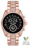 Michael Kors Gen 5 Bradshaw Touchscreen with Pavé Rose Gold-Tone Stainless Steel Strap for Womens - MKT5089