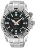Seiko Men's Automatic Watch with Black Dial Analogue Display and Silver Stainless Steel Bracelet SKA509P1