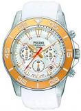 Pulsar Men's Watch with Rubber Strap PT3133X1 White/Grey