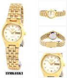 Seiko Ladies Plated Stainless Steel Automatic Watch SYMK46K1