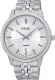 Seiko Sur027p1Men's Watch&ndash;Analogue Quartz&ndash;Grey Dial&ndash;Grey Steel Bracelet
