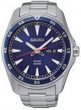 Seiko Men's Analogue Solar Powered Watch with Stainless Steel Strap SNE391P1