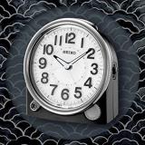 Seiko ' Bedside Alarm' Plastic Clock, Color:Black (Model: QHE143JLH)