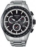 Seiko Mens Chronograph Solar Powered Watch with Stainless Steel Strap SSE051J1