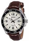 Seiko Men's Analogue Kinetic Watch with Leather Strap SKA749P1