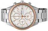 Seiko Womens Chronograph Quartz Watch with Stainless Steel Strap SNDV56P1