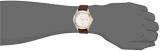 Seiko Men's Analog Japanese Quartz Watch with Leather Calfskin Strap SNE492